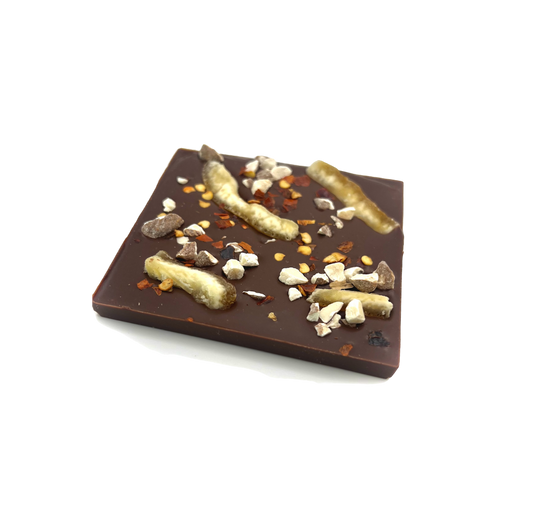 Orange Rind, Almonds and Chili Flakes (Dark)