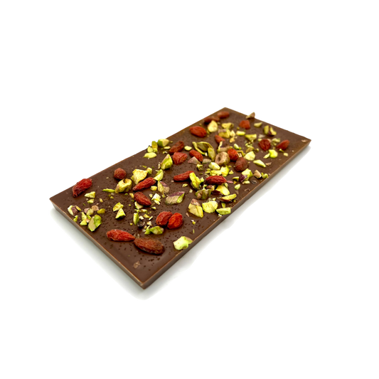Pistachio, Goji and Cinnamon (Dark)